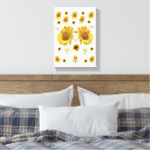Stretched Canvas Print Mother's Day Floral Leinwanddruck (Insitu (Schlafzimmer))