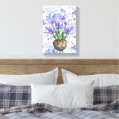 Stretched Canvas Print Mother's Day Floral Leinwanddruck (Insitu (Schlafzimmer))