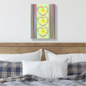 Stretched Canvas Print Mother's Day Floral Leinwanddruck (Insitu (Schlafzimmer))