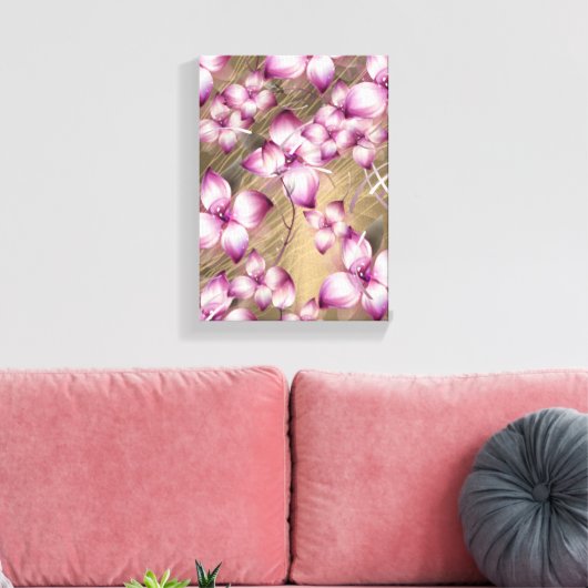 Stretched Canvas Print Mother's Day Floral Leinwanddruck (Insitu (Wohnzimmer))