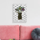 Stretched Canvas Print Mother's Day Floral Leinwanddruck (Insitu (Wohnzimmer))