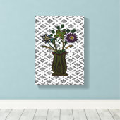 Stretched Canvas Print Mother's Day Floral Leinwanddruck (Insitu (Holzboden))