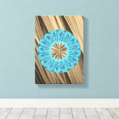 Stretched Canvas Print Mother's Day Floral Leinwanddruck (Insitu (Holzboden))