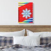 Stretched Canvas Print Mother's Day Floral Leinwanddruck (Insitu (Schlafzimmer))