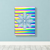 Stretched Canvas Print Mother's Day Floral Leinwanddruck (Insitu (Holzboden))