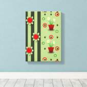 Stretched Canvas Print Mother's Day Floral Leinwanddruck (Insitu (Holzboden))