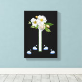 Stretched Canvas Print Mother's Day Floral Leinwanddruck (Insitu (Holzboden))