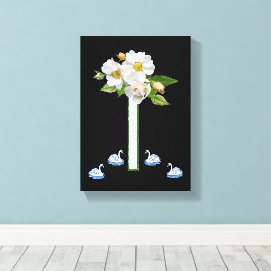 Stretched Canvas Print Mother's Day Floral Leinwanddruck (Insitu (Holzboden))