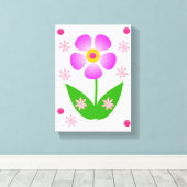 Stretched Canvas Print Mother's Day Floral Leinwanddruck (Insitu (Holzboden))