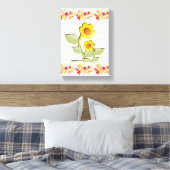 Stretched Canvas Print Mother's Day Floral Leinwanddruck (Insitu (Schlafzimmer))