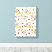 Stretched Canvas Print Mother's Day Floral Leinwanddruck (Insitu (Holzboden))