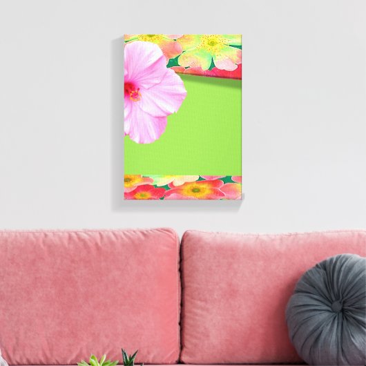 Stretched Canvas Print Mother's Day Floral Leinwanddruck (Insitu (Wohnzimmer))