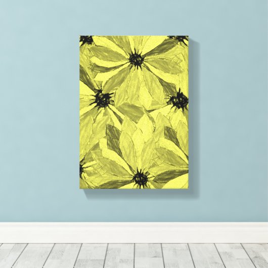 Stretched Canvas Print Mother's Day Floral Leinwanddruck (Insitu (Holzboden))