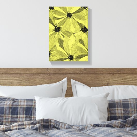 Stretched Canvas Print Mother's Day Floral Leinwanddruck (Insitu (Schlafzimmer))