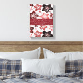 Stretched Canvas Print Mother's Day Floral Leinwanddruck (Insitu (Schlafzimmer))
