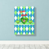 Stretched Canvas Print Mother's Day Leinwand (Insitu (Holzboden))