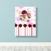 Stretched Canvas Print Mother's Day Leinwand (Insitu (Holzboden))