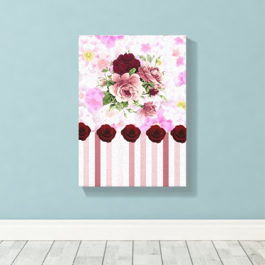 Stretched Canvas Print Mother's Day Leinwand (Insitu (Holzboden))