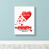 Stretched Canvas Print Mother's Day Leinwand (Insitu (Holzboden))