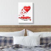 Stretched Canvas Print Mother's Day Leinwand (Insitu (Schlafzimmer))