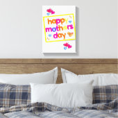 Stretched Canvas Print Mother's Day Leinwand (Insitu (Schlafzimmer))