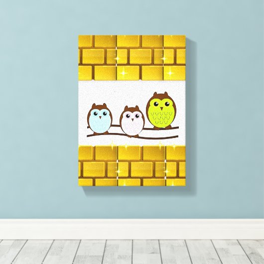 Stretched Canvas Print Mother's Day Leinwand (Insitu (Holzboden))