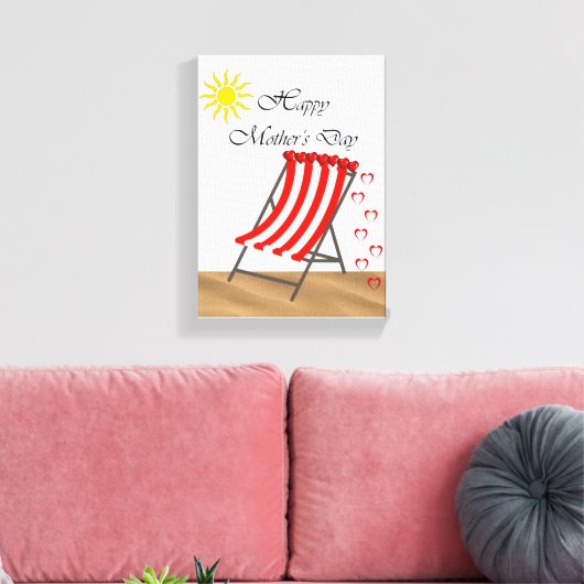 Stretched Canvas Print Mother's Day Leinwand (Insitu (Wohnzimmer))