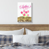 Stretched Canvas Print Mother's Day Leinwand (Insitu (Schlafzimmer))