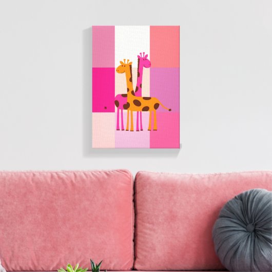 Stretched Canvas Print Mother's Day Leinwand (Insitu (Wohnzimmer))