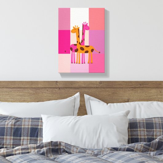 Stretched Canvas Print Mother's Day Leinwand (Insitu (Schlafzimmer))