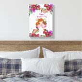 Stretched Canvas Print Mother's Day Leinwand (Insitu (Schlafzimmer))