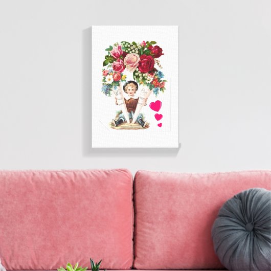 Stretched Canvas Print Mother's Day Leinwand (Insitu (Wohnzimmer))