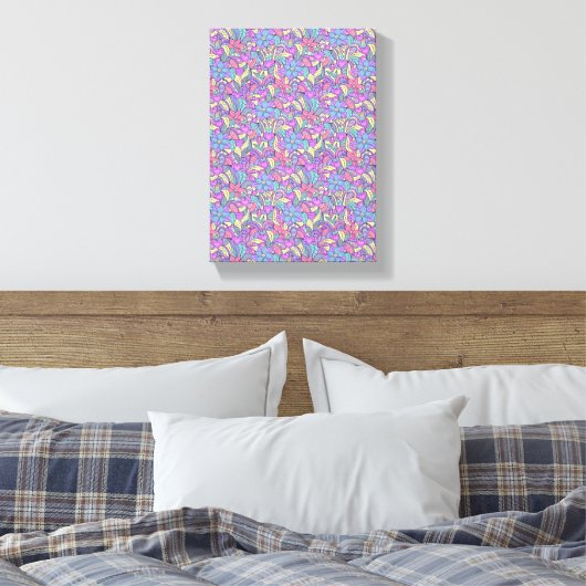 Stretched Canvas Print Mother's Day Leinwand (Insitu (Schlafzimmer))