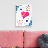 Stretched Canvas Print Mother's Day Leinwand (Insitu (Wohnzimmer))