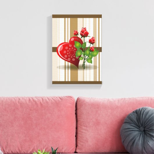 Stretched Canvas Print Mother's Day Leinwand (Insitu (Wohnzimmer))