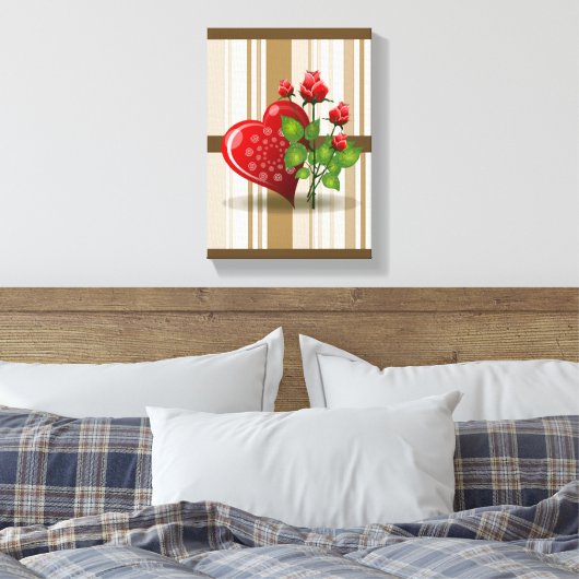 Stretched Canvas Print Mother's Day Leinwand (Insitu (Schlafzimmer))