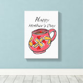 Stretched Canvas Print Mother's Day Leinwand (Insitu (Holzboden))