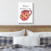 Stretched Canvas Print Mother's Day Leinwand (Insitu (Schlafzimmer))