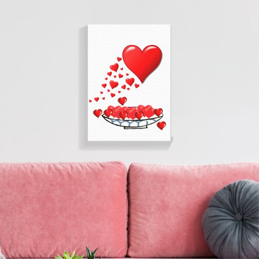 Stretched Canvas Print Mother's Day Leinwand (Insitu (Wohnzimmer))