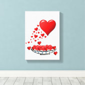 Stretched Canvas Print Mother's Day Leinwand (Insitu (Holzboden))