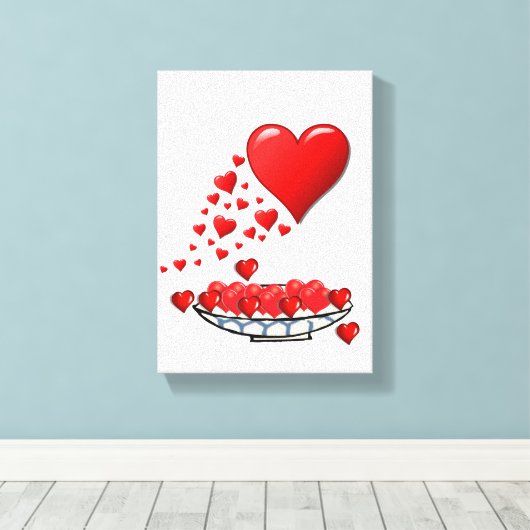 Stretched Canvas Print Mother's Day Leinwand (Insitu (Holzboden))