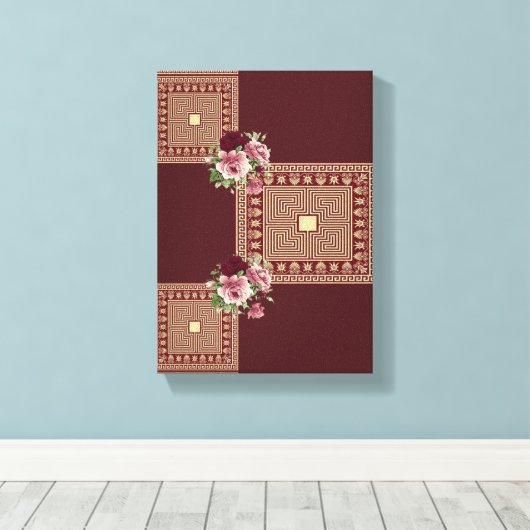 Stretched Canvas Print Mother's Day Leinwand (Insitu (Holzboden))