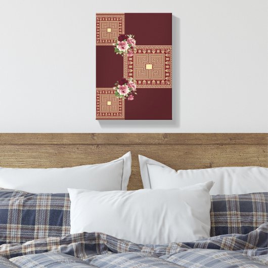 Stretched Canvas Print Mother's Day Leinwand (Insitu (Schlafzimmer))