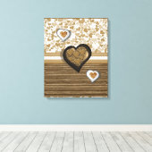 Stretched Canvas Print Mother's Day Leinwand (Insitu (Holzboden))