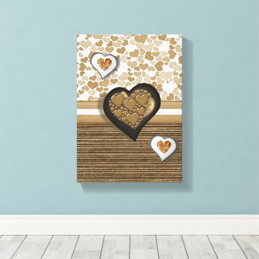 Stretched Canvas Print Mother's Day Leinwand (Insitu (Holzboden))