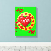 Stretched Canvas Print Mother's Day Leinwand (Insitu (Holzboden))