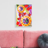 Stretched Canvas Print Mother's Day Leinwand (Insitu (Wohnzimmer))