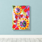 Stretched Canvas Print Mother's Day Leinwand (Insitu (Holzboden))