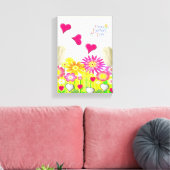 Stretched Canvas Print Mother's Day Leinwand (Insitu (Wohnzimmer))
