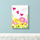 Stretched Canvas Print Mother's Day Leinwand (Insitu (Holzboden))